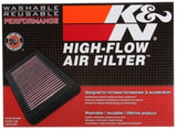 K&N Replacement Air Filter 12.563in O/S Length x 5.25in O/S Width x 1.625in H (Inc 2 Filters) - 33-2474