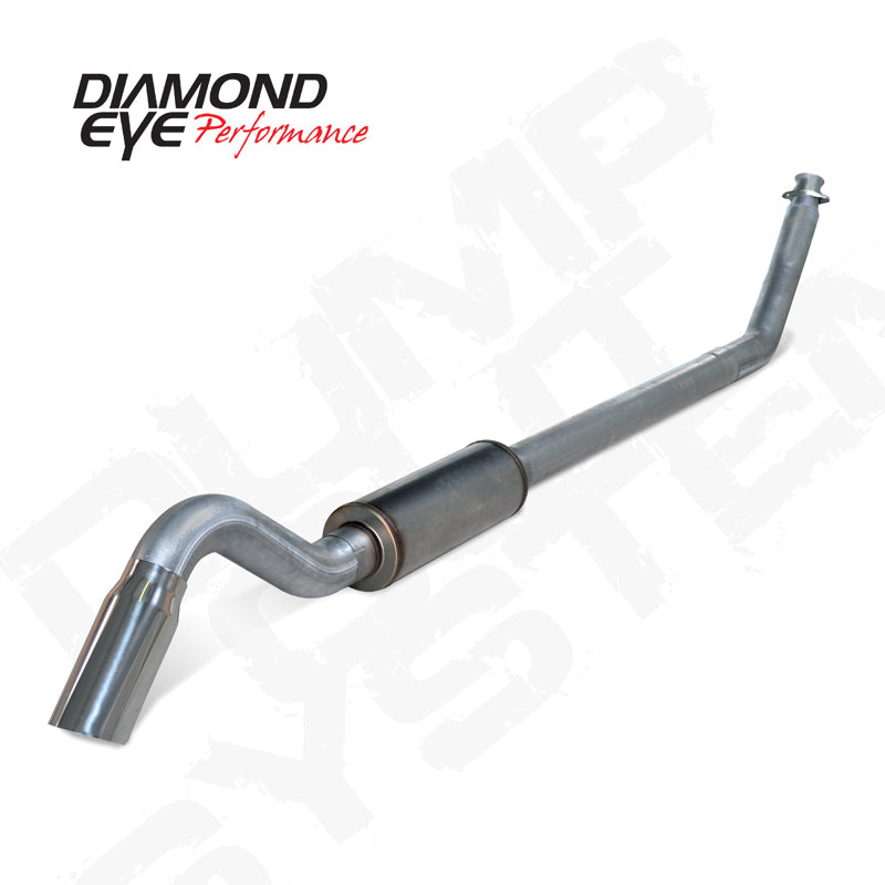 Diamond Eye 4in SS TURBO BACK SGL DUMP OUT 94-02 DODGE INCLUDING TIP - K4212S-TD