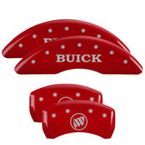 MGP 4 Caliper Covers Engraved Front & Rear MGP Red finish silver ch - 46001SMGPRD