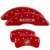 MGP 4 Caliper Covers Engraved Front & Rear MGP Red finish silver ch - 46001SMGPRD