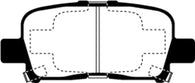 EBC 00-02 Acura MDX 3.5 Ultimax2 Rear Brake Pads - UD865