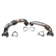 Wehrli 01-16 Chevrolet 6.6L Duramax 2in Stainless Up Pipe Kit w/Gaskets - Single Turbo - WCF100590