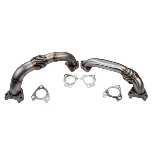 Wehrli 01-16 Chevrolet 6.6L Duramax 2in Stainless Up Pipe Kit w/Gaskets - Single Turbo - WCF100590