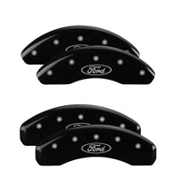 MGP 4 Caliper Covers Engraved Front & Rear MGP Black finish silver ch - 10229SMGPBK
