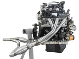 aFe Power Twisted Steel Headers & Y-Pipe w/ Cat SS 2.5in 07-11 Jeep Wrangler (JK) V6 3.6L - 48-46214-YC
