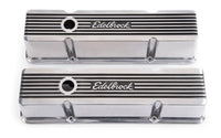 Edelbrock Valve Cover Elite II Series Chevrolet 1959-1986 262-400 CI V8 Tall Polished - 4263