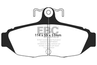 EBC 87-93 Ford Mustang 5.0 Yellowstuff Rear Brake Pads - DP41172R