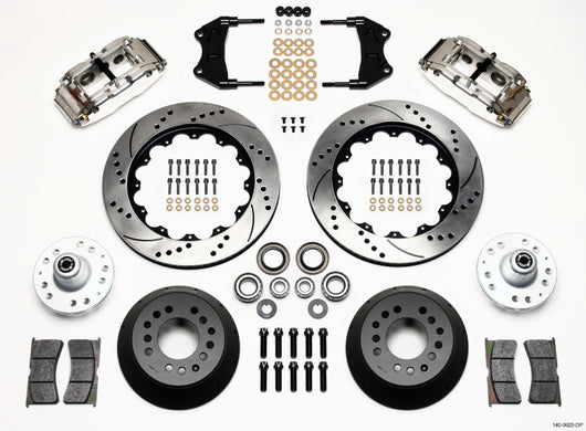Wilwood Narrow Superlite 6R Front Hub Kit 14.00in Drill Pol WWE ProSpindle - 140-9920-DP