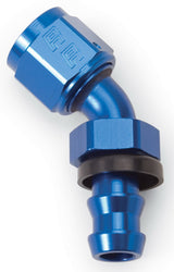 Russell Performance -6 AN Twist-Lok 45 Degree Hose End (Blue) - 624080