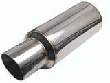 Injen 3.00 Universal Muffler w/Stainless Steel resonated rolled tip (Injen embossed logo) - SES300C
