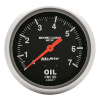Autometer Sport-Comp 2 5/8in 7.0kg/cm2 Mechanical Oil Pressure Gauge - 3421-J
