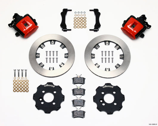 Wilwood Combination Parking Brake Rear Kit 11.75in Red Mini Cooper - 140-10885-R