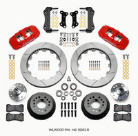 Wilwood AERO6 Front Hub Kit 15.00 Red 67-69 Camaro 64-72 Nova Chevelle - 140-15053-R