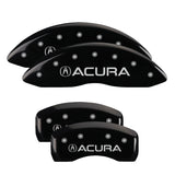 MGP 4 Caliper Covers Engraved Front & Rear MGP Black finish silver ch - 39003SMGPBK