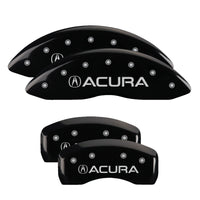 MGP 4 Caliper Covers Engraved Front & Rear MGP Black finish silver ch - 39013SMGPBK