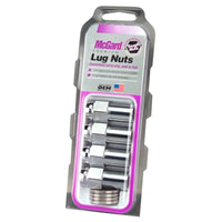 McGard Hex Lug Nut (Long Shank - .946in.) 1/2-20 / 13/16 Hex / 1.85in. Length (4-Pack) - Chrome - 62000