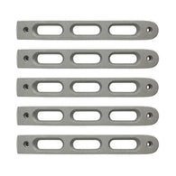 DV8 Offroad 2007-2018 Jeep JK Silver Slot Style Door Handle Inserts - Set Of 5 - D-JP-190026-AL-5