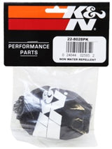 K&N Universal Precharger Round Tapered Air Filter Wrap Black 3in Base ID x 2in Top ID x 3in H - 22-8028PK