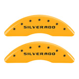 MGP 4 Caliper Covers Engraved Front & Rear Bowtie Black finish silver ch - 14206SBOWBK
