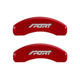 MGP 4 Caliper Covers Engraved Front & Rear No bolts/Sport Yellow finish black ch - 10119SSP1YL