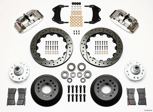 Wilwood Narrow Superlite 6R Front Hub Kit 12.88in Drill Pol WWE ProSpindle - 140-9919-DP