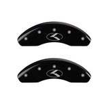 MGP 4 Caliper Covers Engraved Front & Rear Circle K/Kia Black finish silver ch - 21181SCRKBK