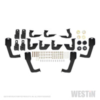 Westin/HDX 07-19 Chevrolet Silverado 2500 8ft Drop Wheel to Wheel Nerf Step Bars - Textured Black - 56-5345852