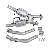 BBK 86-93 Mustang 5.0 High Flow X Pipe With Catalytic Converters - 2-1/2 - 1662