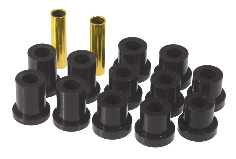 Prothane 56-57 Chevy Full Rear Spring Bushings - Black - 7-1023-BL