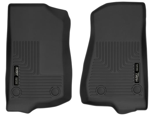 Husky Liners 2018+ Jeep Wrangler X-Act Contour Black Front Floor Liners - 54531
