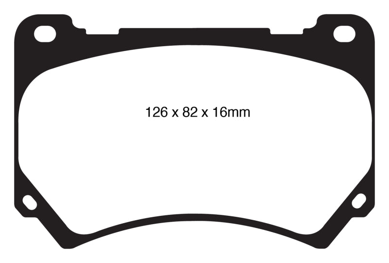 EBC 11+ Hyundai Equus 4.6 Yellowstuff Front Brake Pads - DP41849R