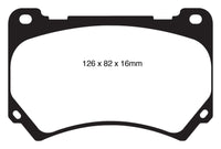 EBC 11+ Hyundai Equus 4.6 Yellowstuff Front Brake Pads - DP41849R