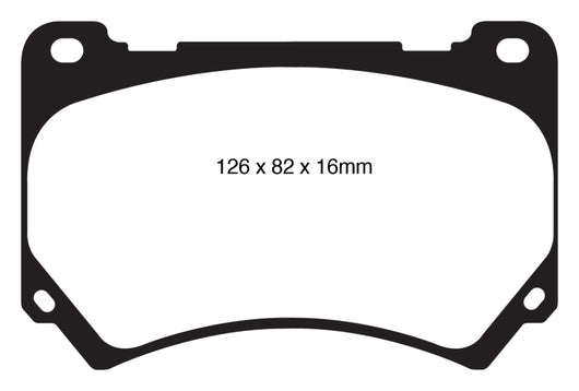 EBC 11+ Hyundai Equus 4.6 Yellowstuff Front Brake Pads - DP41849R