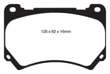 EBC 11+ Hyundai Equus 4.6 Greenstuff Front Brake Pads - DP21849