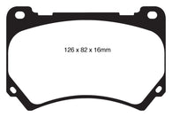 EBC 11+ Hyundai Equus 4.6 Greenstuff Front Brake Pads - DP21849