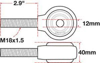 SPC Performance XAXIS Rod End Ball Joint - 15755