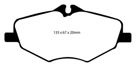 EBC 06-09 Mercedes-Benz E320 3.0 TD Yellowstuff Front Brake Pads - DP41488R