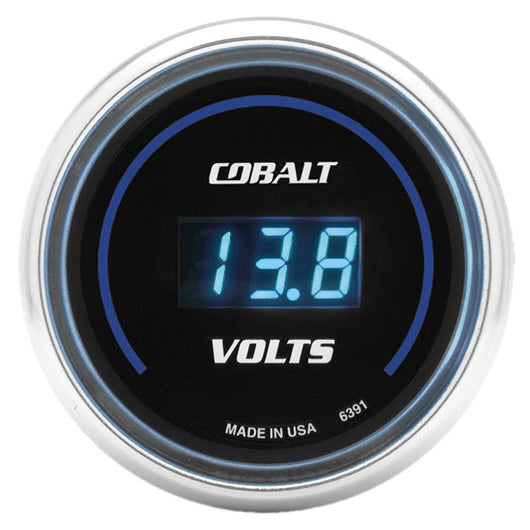 Autometer Cobalt 52mm Digital Voltmeter 8-19 Volts Gauge - 6391