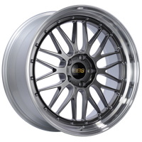 BBS LM 20x9 5x120 ET20 Diamond Black Center Diamond Cut Lip Wheel -82mm PFS/Clip Required - LM283DBPK