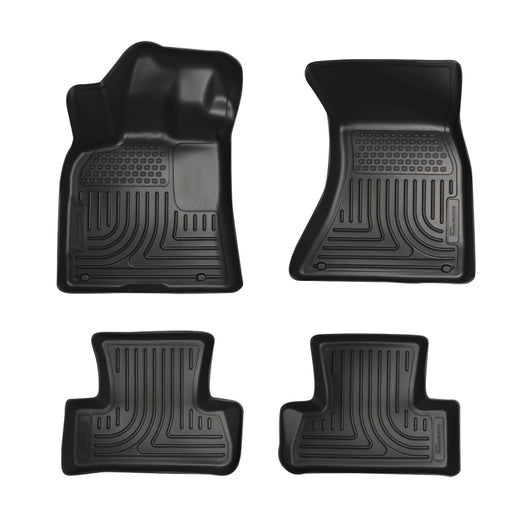 Husky Liners 11-12 Dodge Charger/Chrysler 300 WeatherBeater Combo Black Floor Liners - 98061