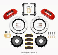Wilwood TX6R Front Kit 15.50in Red 2010-Up Ford F150 (6 lug) - 140-13865-R