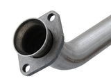 aFe Power Twisted Steel Y-Pipe Stainless Steel 2.5in 12-14 Jeep Wrangler V6 3.6L - 48-46208