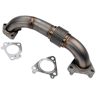 Wehrli 01-16 Chevrolet 6.6L Duramax 2in Stainless Passenger Side Up Pipe w/Gaskets (Twin Turbo) - WCF100648