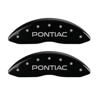 MGP 4 Caliper Covers Engraved Front Pontiac Rear Arrow Black Finish Sil Char 2004 Pontiac Bonneville - 18031SPONBK