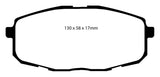 EBC 09-12 Hyundai Elantra 2.0 Touring Yellowstuff Front Brake Pads - DP41562R