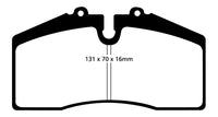 EBC 05+ Ford Saleen Mustang Brembo front calipers Yellowstuff Front Brake Pads - DP41014R