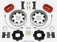 Wilwood Forged Dynalite Front Hat Kit 12.19in Drilled Red 2016-Up Mazda MX5 Miata w/ Lines - 140-14233-DR