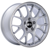 BBS CH-R 18x8 5x120 ET40 Brilliant Silver Polished Rim Protector Wheel -82mm PFS/Clip Required - CH132SPO