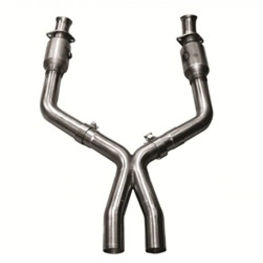 Kooks 05-10 Ford Mustang GT 2 1/2in x 2 1/2in OEM Exhaust GREEN Cat X Pipe - 11313300