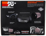 K&N 17-18 Harley Davidson Touring Models Performance Air Intake System Silver - 57-1139S
